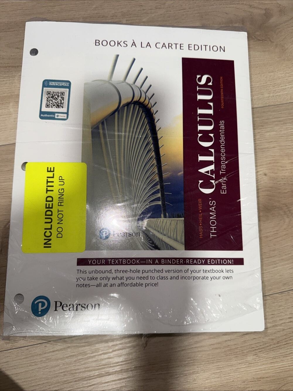 Thomas' Calculus : Early Transcendentals, Single Variable, Books a la Carte...